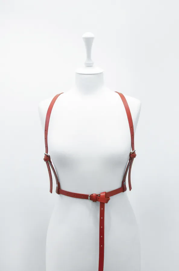 Классическая портупея (красная)