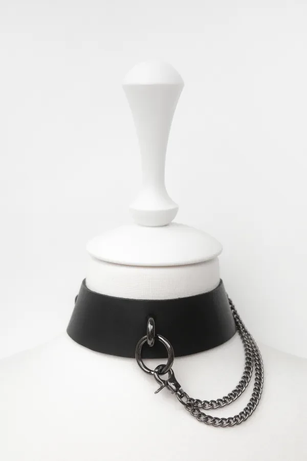Чокер с цепью (черный)