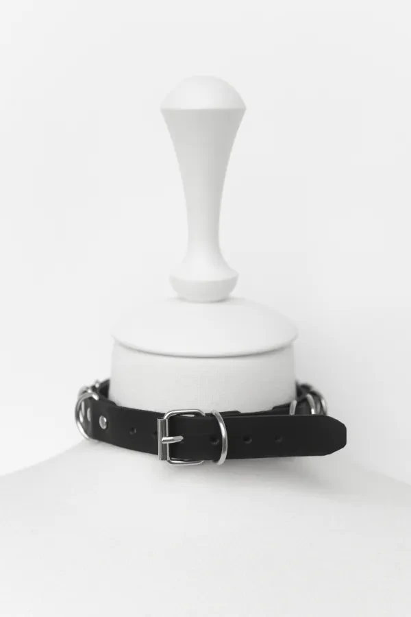 Чокер с полукольцами (черный)