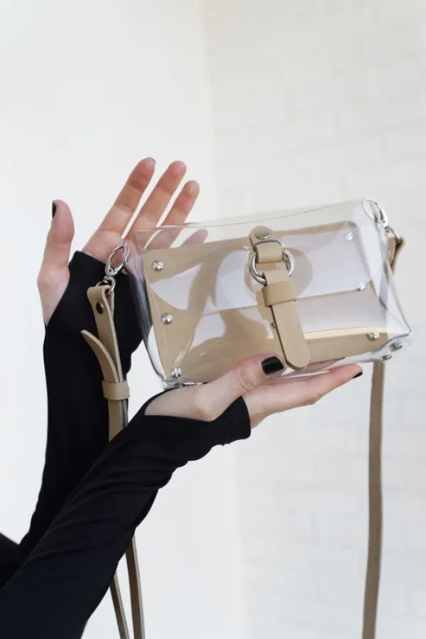 Сумочка Элара Vinyl Mini (бежевая)